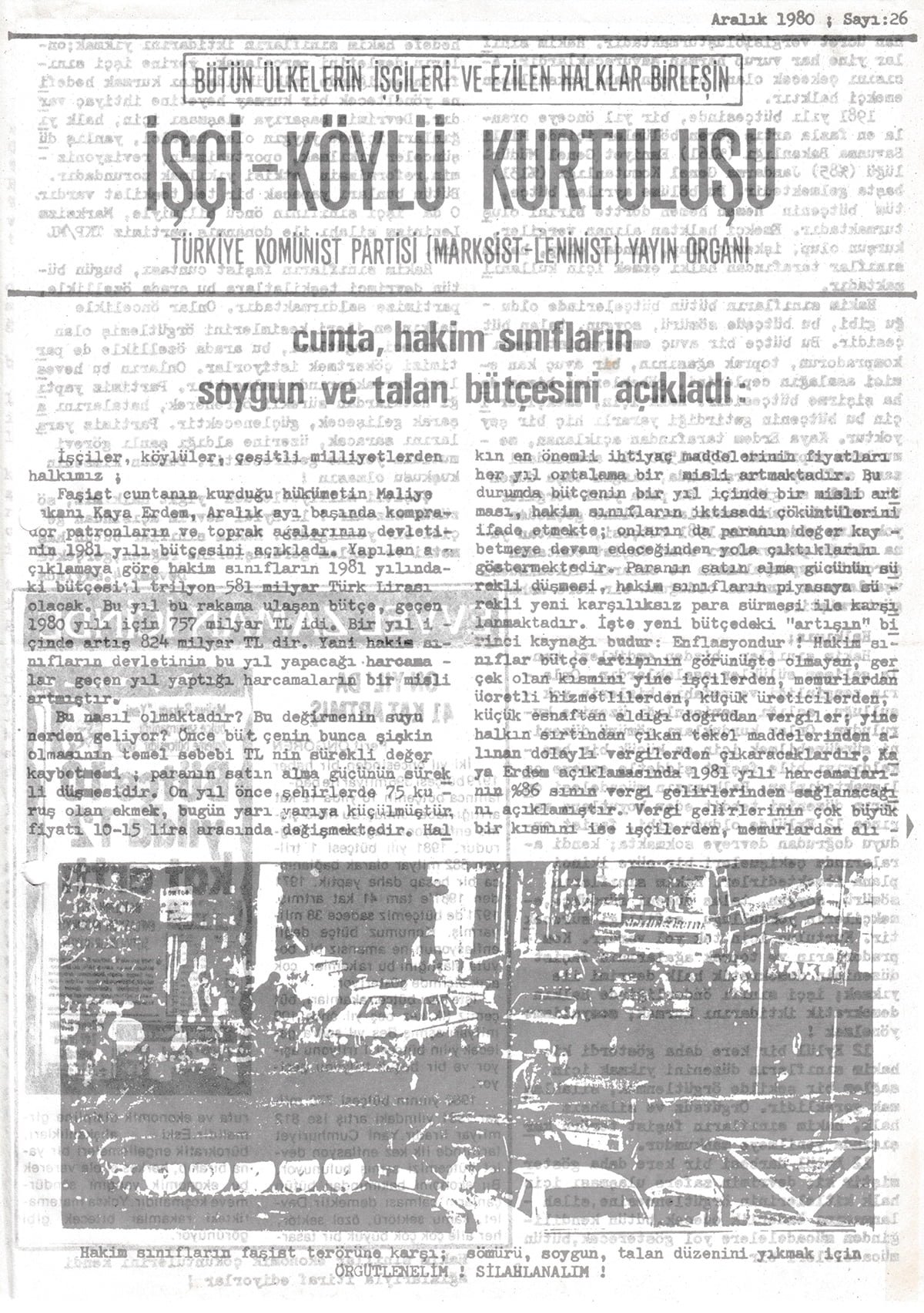 İşçi Köylü Kurtuluşu 26. Sayı